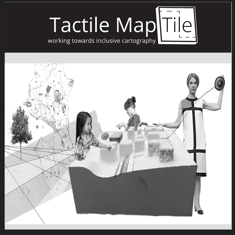 Tactile MapTile employs a unique tactile based representation of various features in a map to enhance the spatial understanding for people with broad visual capacities. Each feature is represented by a differet texture and pattern tactile design. Users can generate and customize a 3D map model based on their choice of location, and which features to include.
